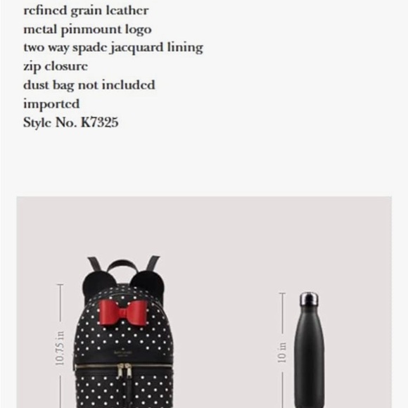 💯 Kate spadeMinnie backpack - Picture 5 of 6